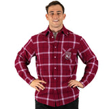 NRL QLD MAROONS MUSTANG FLANNEL SHIRT
