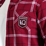 NRL QLD MAROONS MUSTANG FLANNEL SHIRT