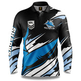 NRL Cronulla Sharks Ignition Fishing Shirt