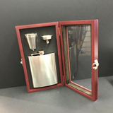 21st Hip Flask Timber Box Set