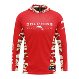 NRL Redcliffe Dolphins 'Reef Runner' Hooded Fishing Outdoors Shirt