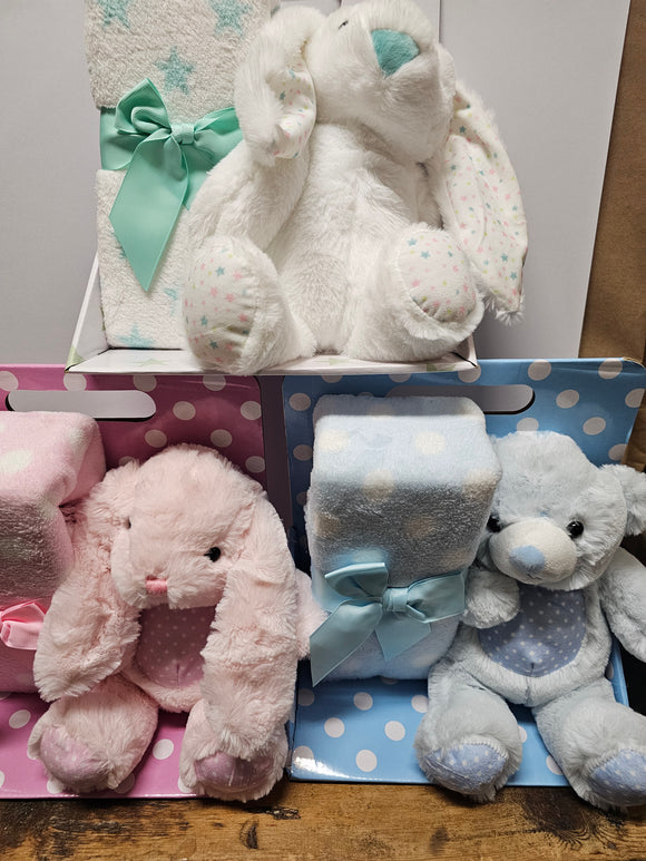 Baby Plush With Blanket Assorted