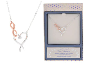 Equilibrium Diamond Heart Necklace