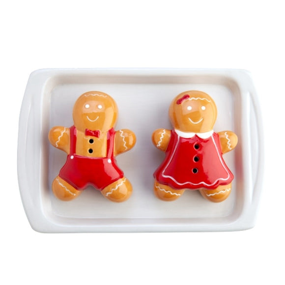 Salt and Pepper Shaker Set - Gingerbread
