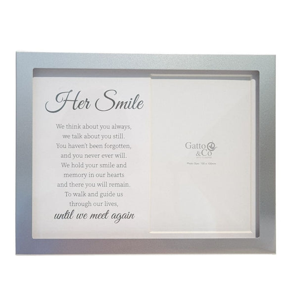 Her Smile Verse Photo Frame