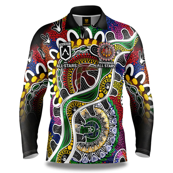 NRL Indigenous All Stars Pride Fishing Shirt - Adult