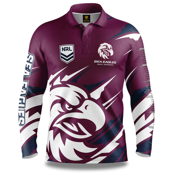 NRL Manly Sea Eagles Ignition Fishing Shirt