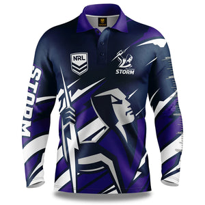 NRL Melbourne Storm Ignition Fishing Shirt