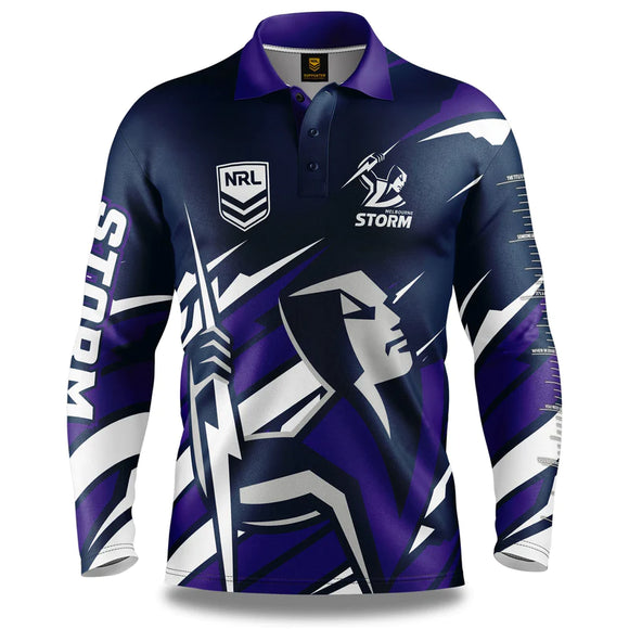NRL Melbourne Storm Ignition Fishing Shirt