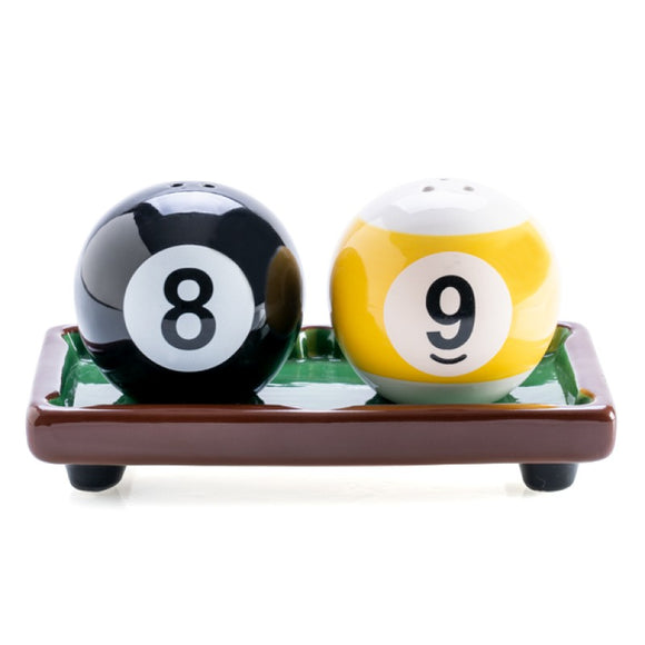 Mates 8 Ball Pool Salt & Pepper Set