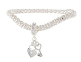 Equilibrium Love Lock Mesh Bracelet