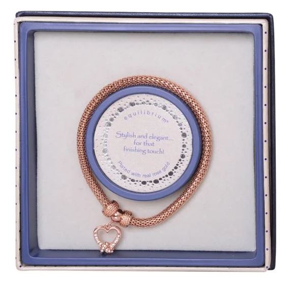 Equilibrium Mesh Heart Bracelet
