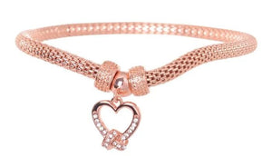 Equilibrium Mesh Heart Bracelet