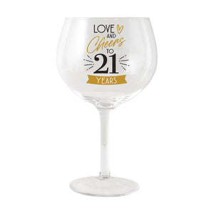 Sip Celebration 21st - Balloon Glass