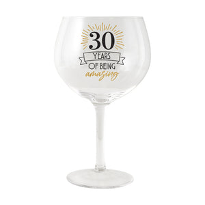 Sip Celebration 30th - Balloon Glass