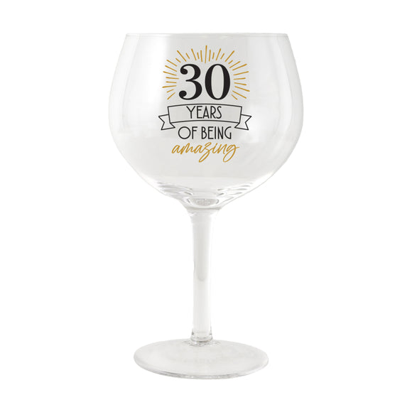 Sip Celebration 30th - Balloon Glass