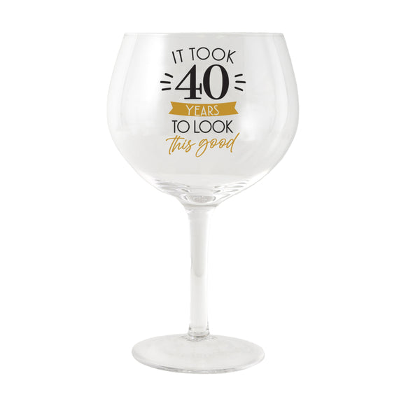 Sip Celebration 40th - Balloon Glass
