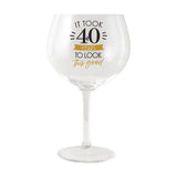 Sip Celebration 40th - Balloon Glass
