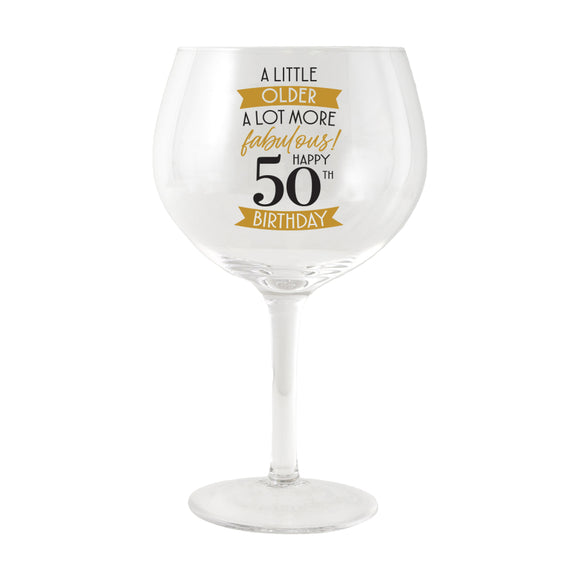 Sip Celebration 50th - Balloon Glass
