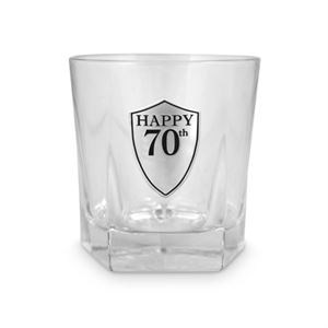 70th Birthday Whisky Glass