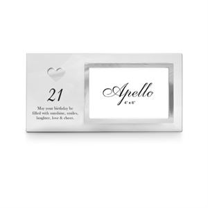 21st Heart Photo Frame