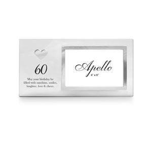 60th Heart Photo Frame