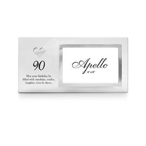 90th Heart Photo Frame