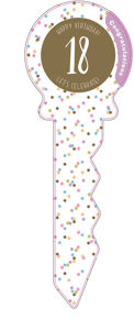 18th Birthday Key - Landmark Designs