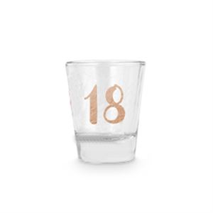 18th Birthday Rose Gold Shot Glass