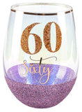 Stemless Wine Glass - Gliteratti Birthday
