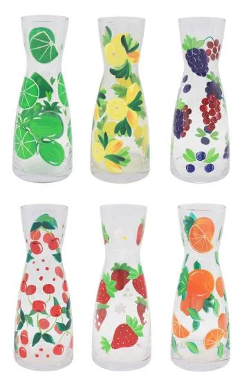 Hand Painted Fruit Carafe