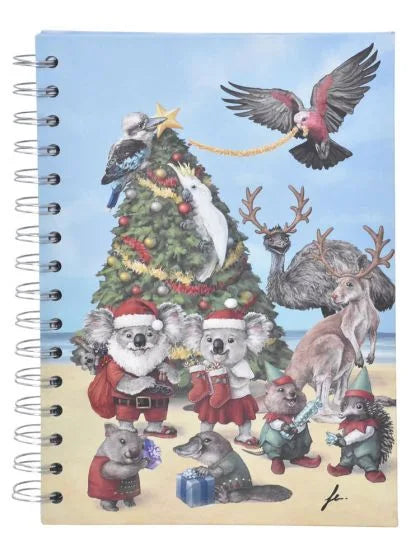 Christmas Aussie Notebook x2