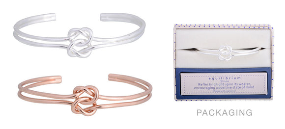 Equilibrium Love Knot Bangle