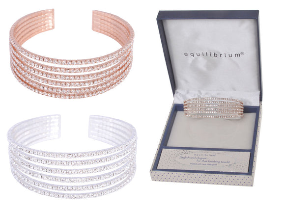 Equilibrium Sparkle Cuff Bracelet