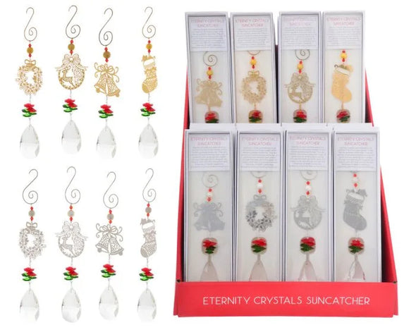 Christmas Eternity Crystal Suncatcher