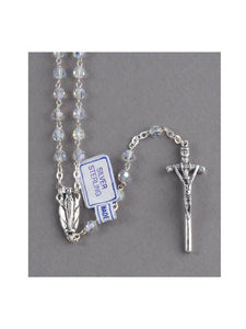 Rosary Beads - Premium Swarovski Crystal Sterling Silver