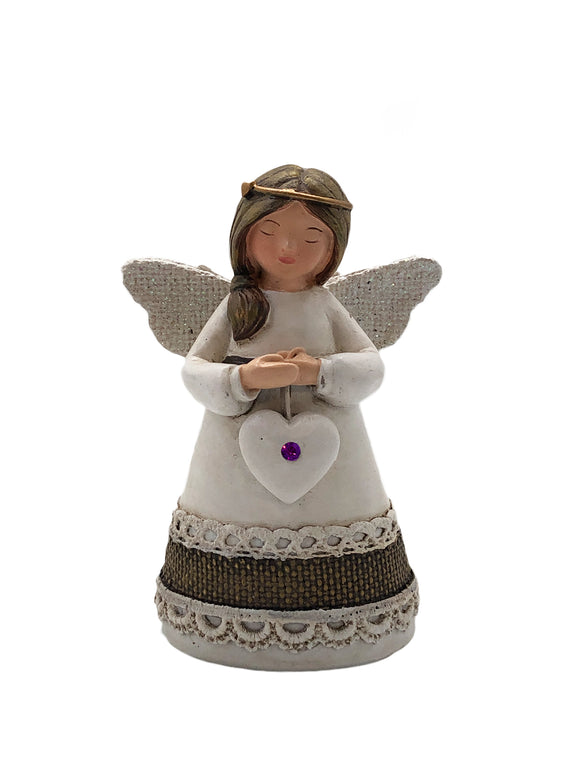 Little Blessing Angel - Dark Amethyst
