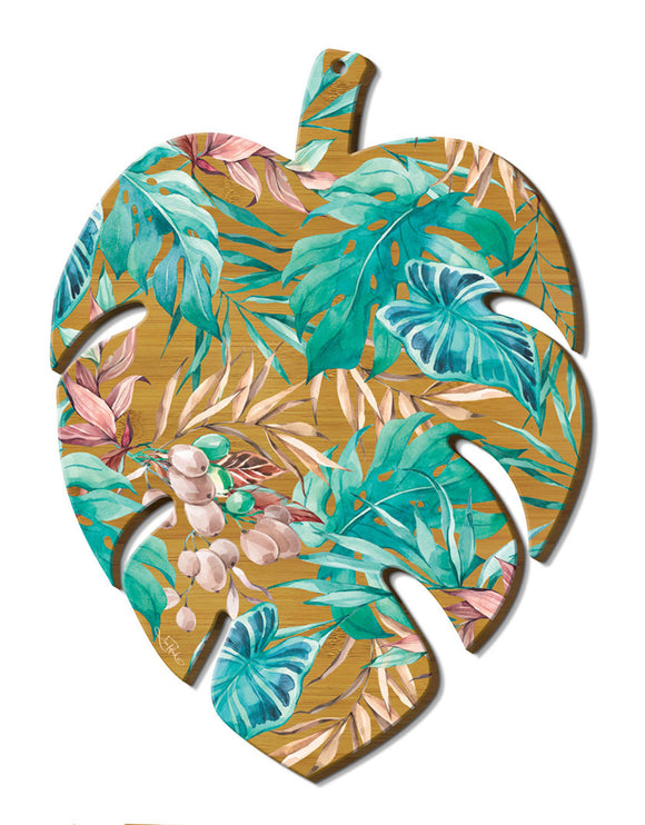 Lisa Pollock Monstera Leaf Serving Platter