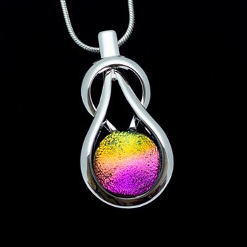 Liquid Crystal Finesse Eternity Pendant Necklace