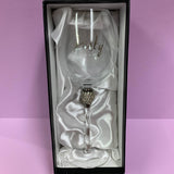 Diamante Birthday Wine Glass